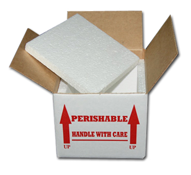 8x8x7 Insulated Shipping Box with 1/2 Foam 50 pack