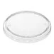 Choice Ultra-Clear PET Plastic Round Deli Container Overcap Lid -100 ct