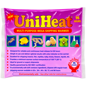 96 Hr. UniHeat Heat Packs (Shipping Warmers) 40 units